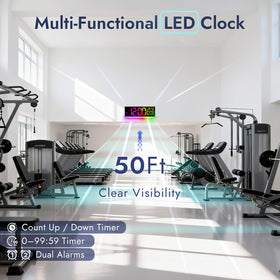 Nurforta dual alarms let you set wake times from across the room.