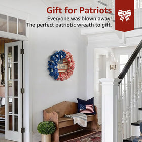 NUTIKAS 20-inch wreath offers a bold focal point for decorations.