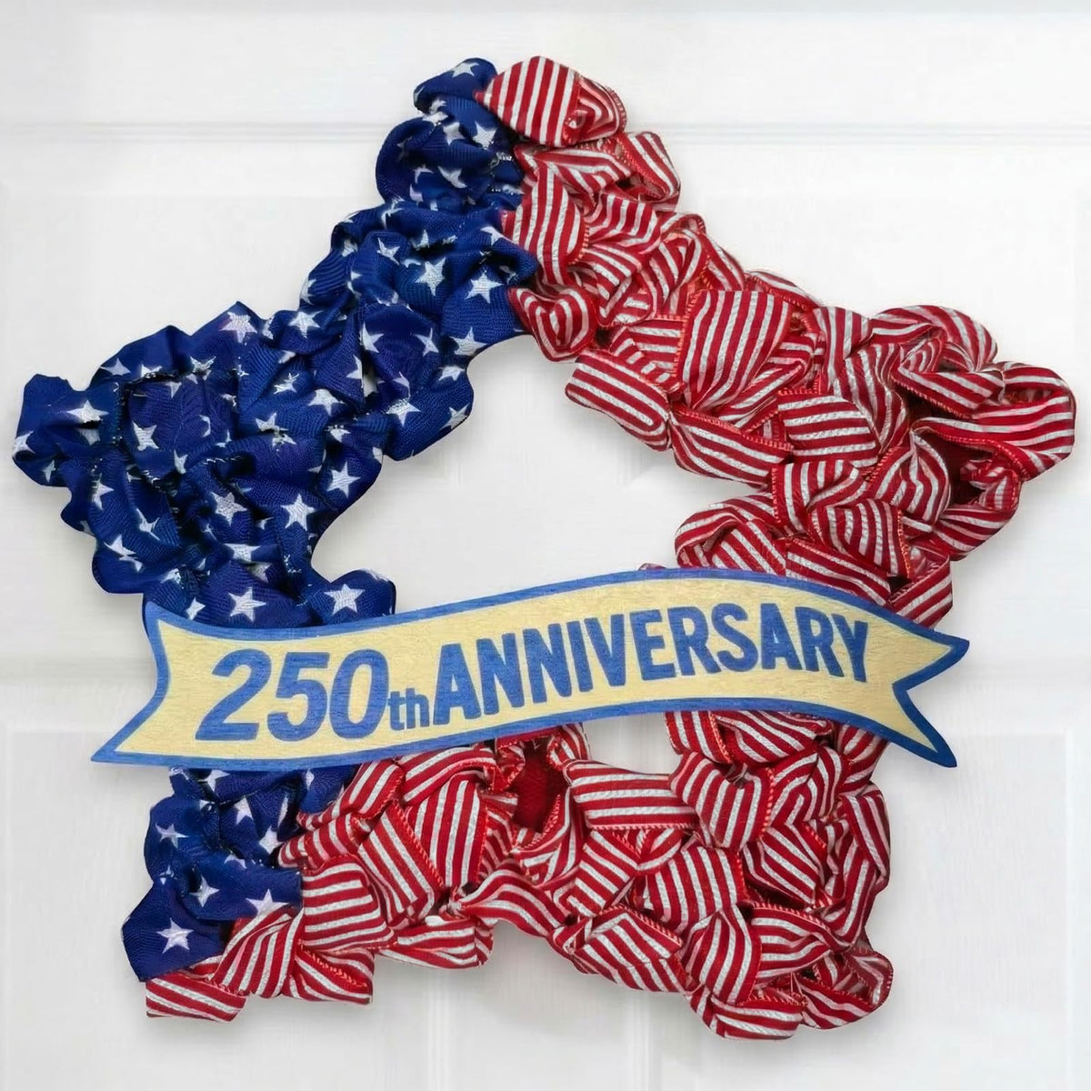 Nutikas 4th of July wreath for front door adds festive curb appeal