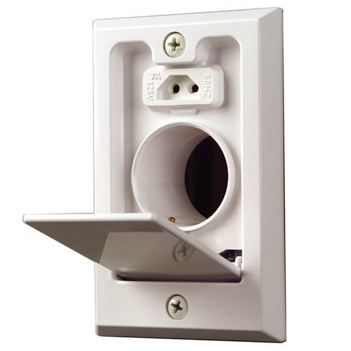 Nutone CI358W wallplate, white, durable finish for reliable system connections