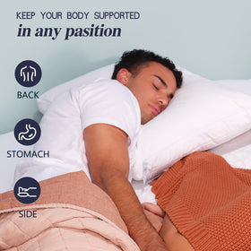 Nuzzle 3in1 layer setup shows adaptable support for different sleep positions.