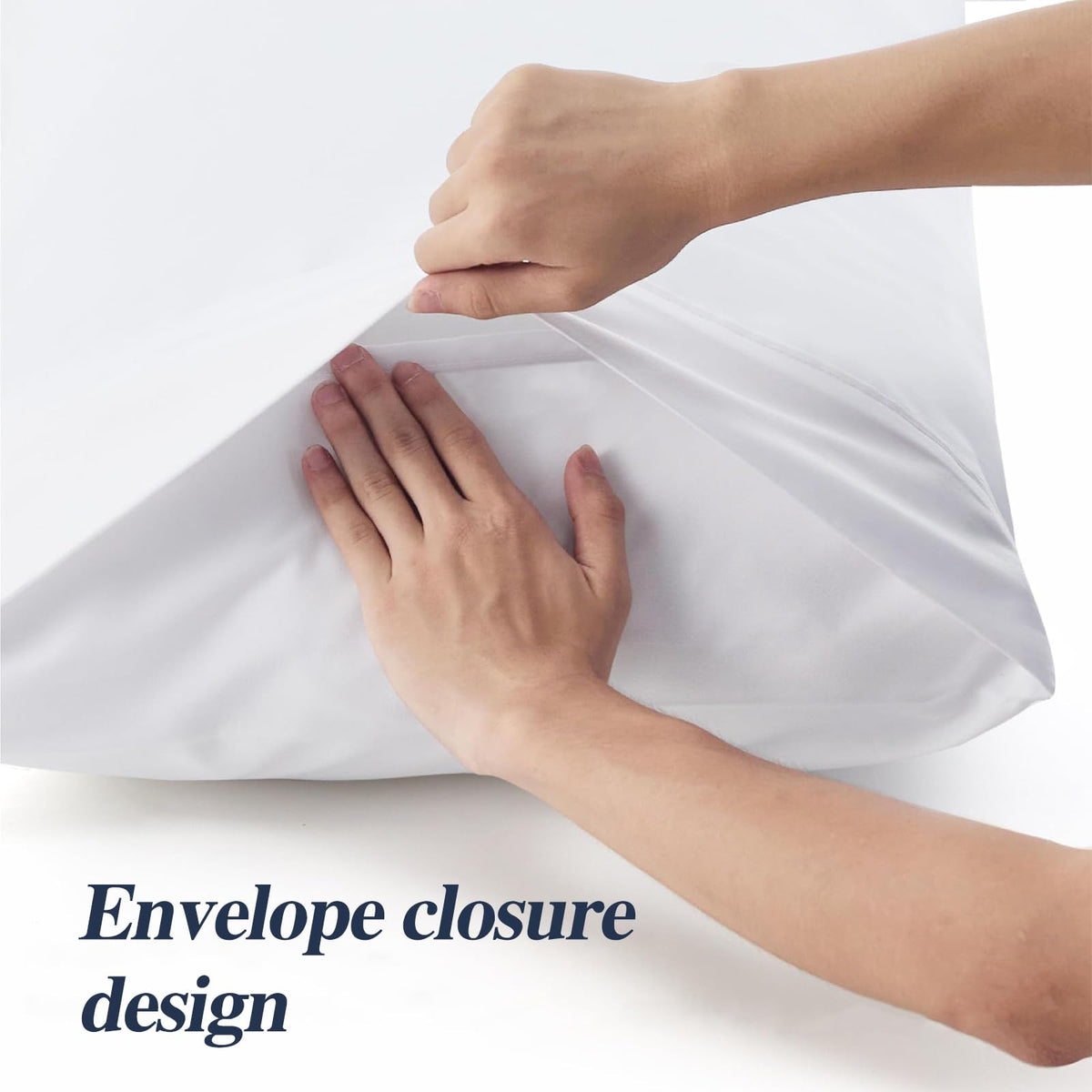 Nuzzle pack of 2 pillowcases provides quick refresh for bedding.