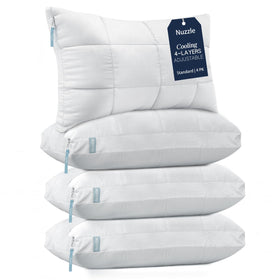 Nuzzle Pillows standard set four-pack adaptable for all sleep positions