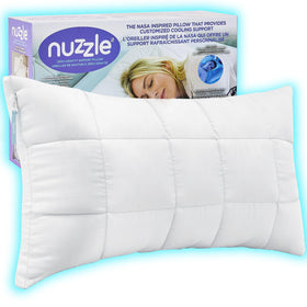 Nuzzle queen-size pillow cover texture for breathable, cooling comfort.