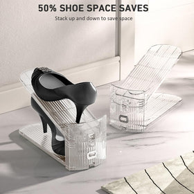 NVGSN PET material shoe slot organizer highlights durability and load capacity.
