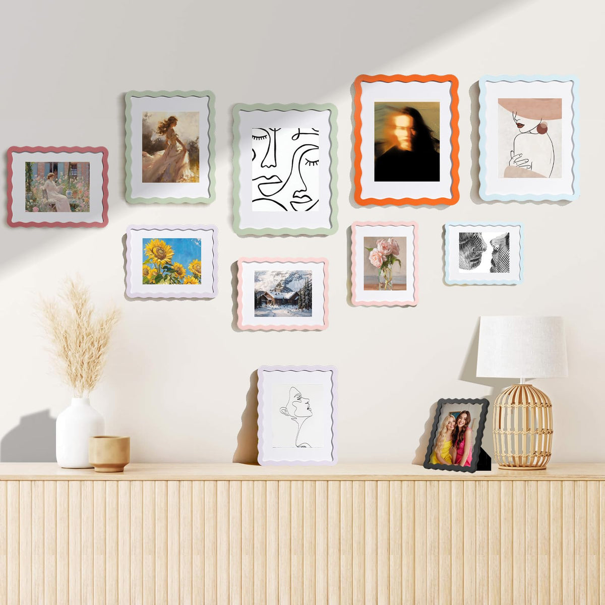 NWDCLF 5x7 mat inside offers elegant photo layering options