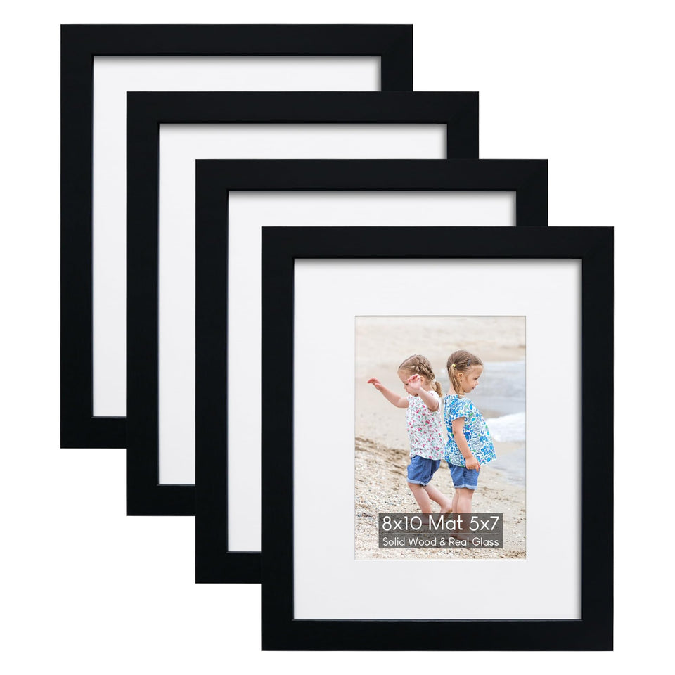 NWDCLF 8x10 frame set front view with glass protection for cherished photos.