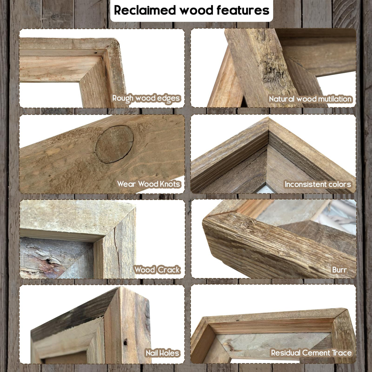 NWDCLF frame supports vertical or horizontal display for flexible decor.