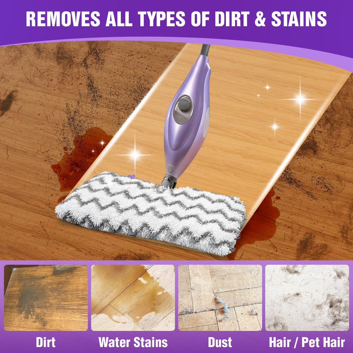 NXPPYY machine-washable steam mop pads for durable, reusable cleaning performance.