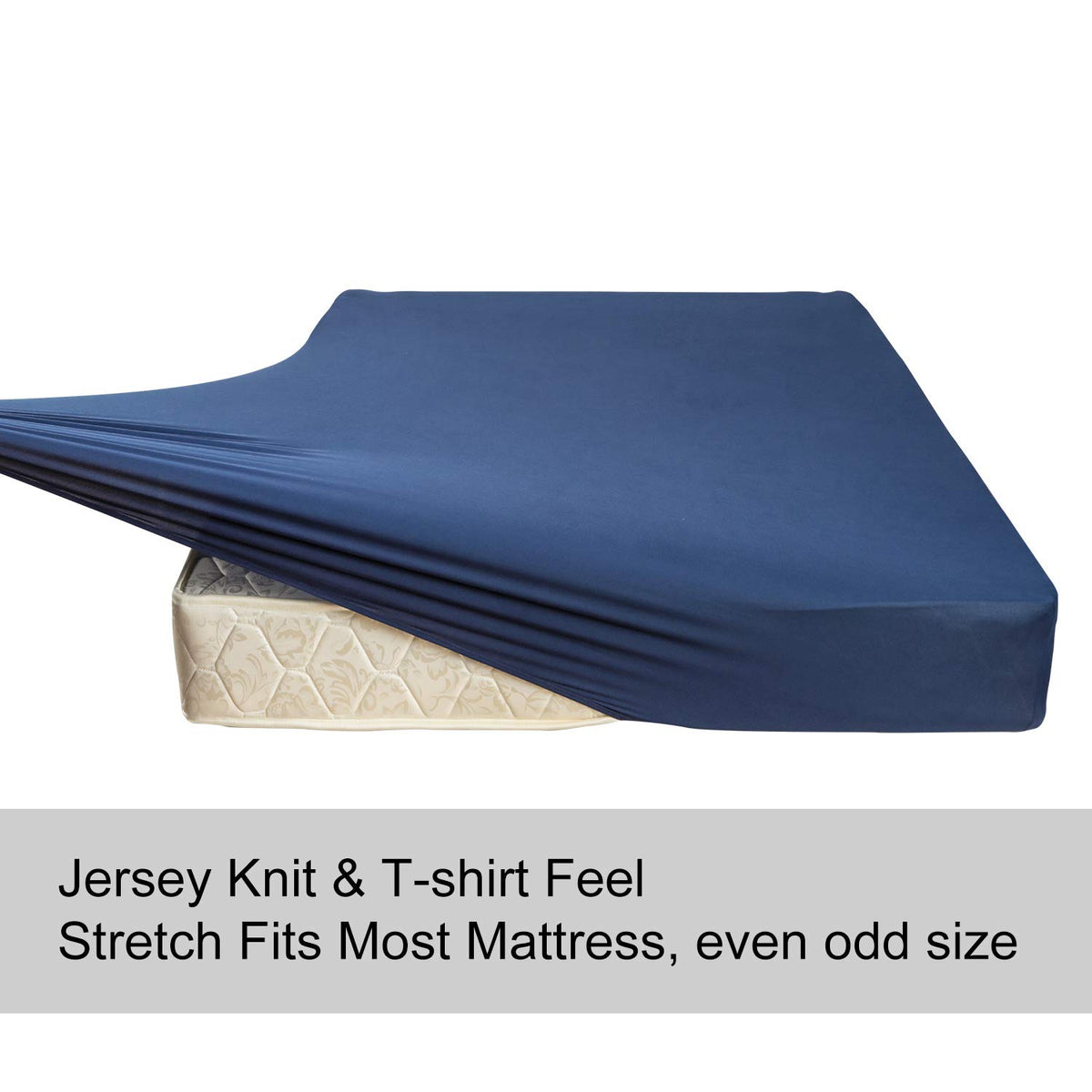N&Y HOME deep-pocket design fits mattresses up to 13 inches.