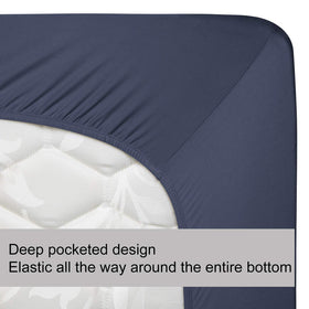 N&Y HOME soft jersey bottom sheet feels smooth and cool.