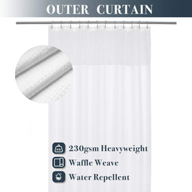 N&Y HOME snap-in liner with magnets secures setup and reduces splashes.