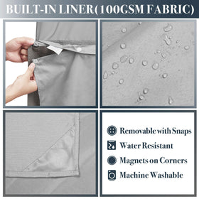 N&Y HOME snap-on liner demonstrates easy removal and cleaning.