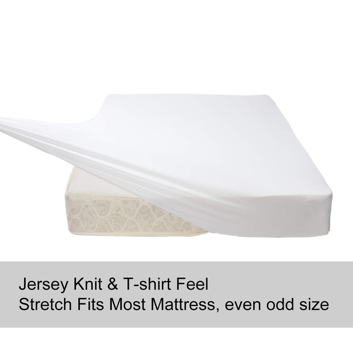 N&amp;Y HOME wrinkle-free king fitted sheet maintains smooth surface