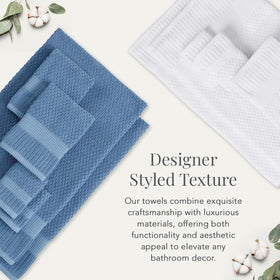 NY Loft OEKO-TEX certified towels signaling safe skin contact.