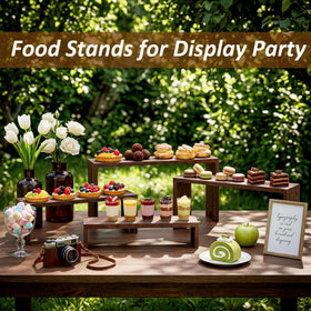 Nyamofly wooden shelves with three heights for varied displays