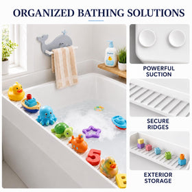 NYELOZIO drainage grooves guide water back into tub for a dry floor