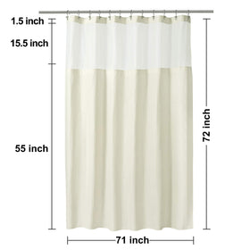 N&Y HOME heavy-weight outer curtain paired with liner for hotel-quality feel.