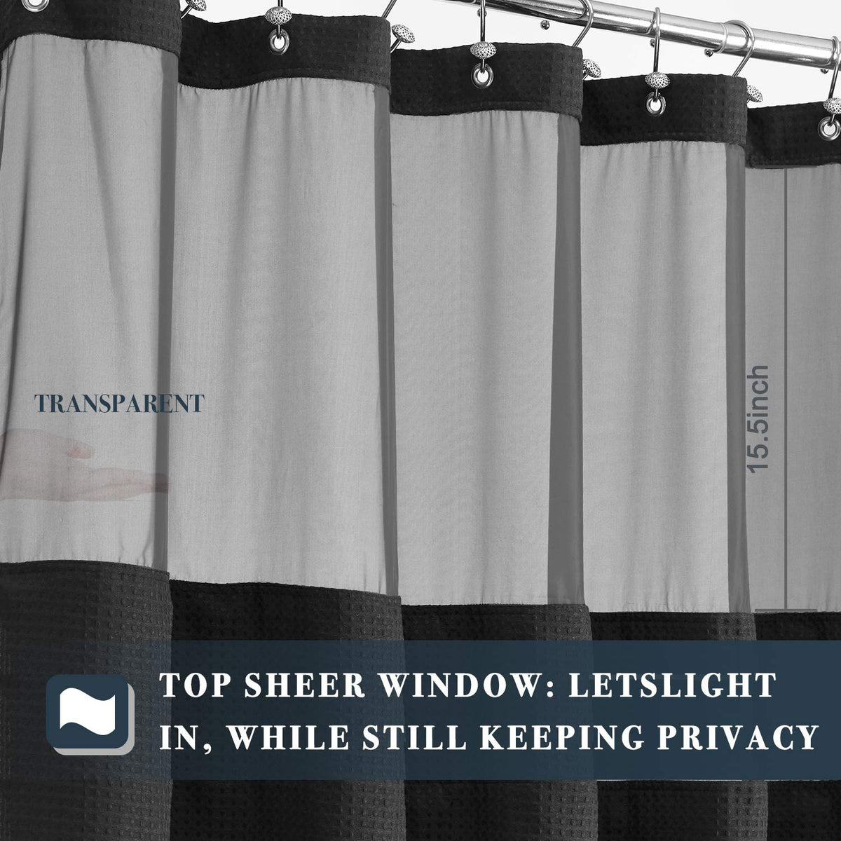 N&Y HOME machine-washable curtain for easy care and maintenance.