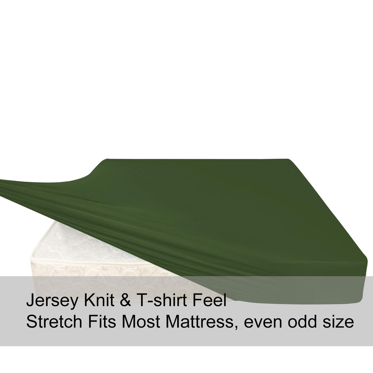 Nyhome deep-pocket king sheet with elastic edge on bed keeps corners in place.