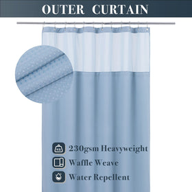 N&Y HOME detachable fabric liner snaps on for simple removal and washing.