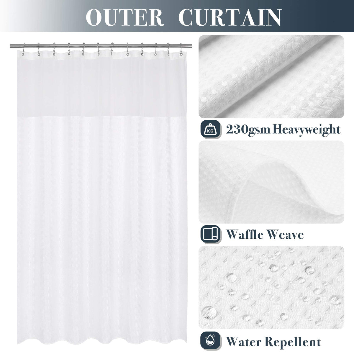 N&Y HOME detachable liner snapped closure demonstrates easy cleaning.