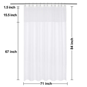 N&Y HOME hotel-style shower setup combines elegance with practical liners.
