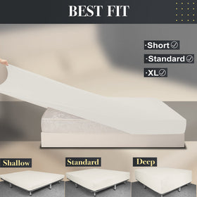 N&Y HOME 4-way stretch jersey knit sheet provides secure fit