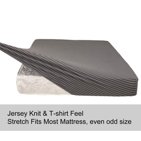 N&Y HOME king fitted sheet has non-slip bottom for secure fit