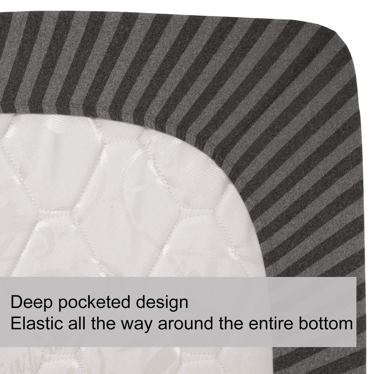 N&Y HOME king fitted sheet wrinkle-free finish for smooth surface