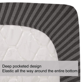 N&Y HOME king fitted sheet wrinkle-free finish for smooth surface