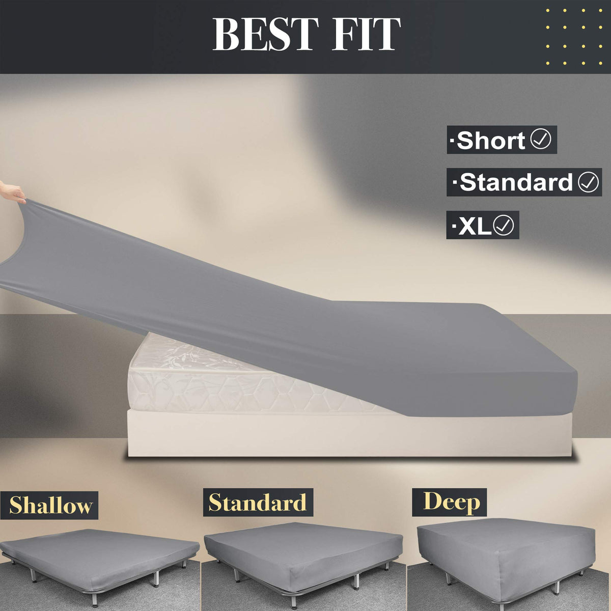 N&Y HOME 4-way stretch fabric feels like a soft T-shirt for comfortable sleep.