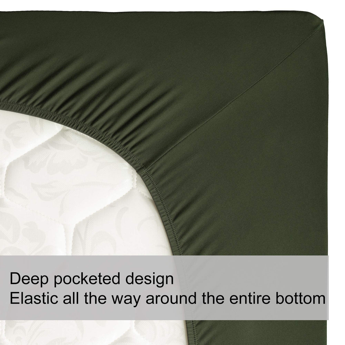 Nyhome king-size sheet fits memory foam mattresses securely.