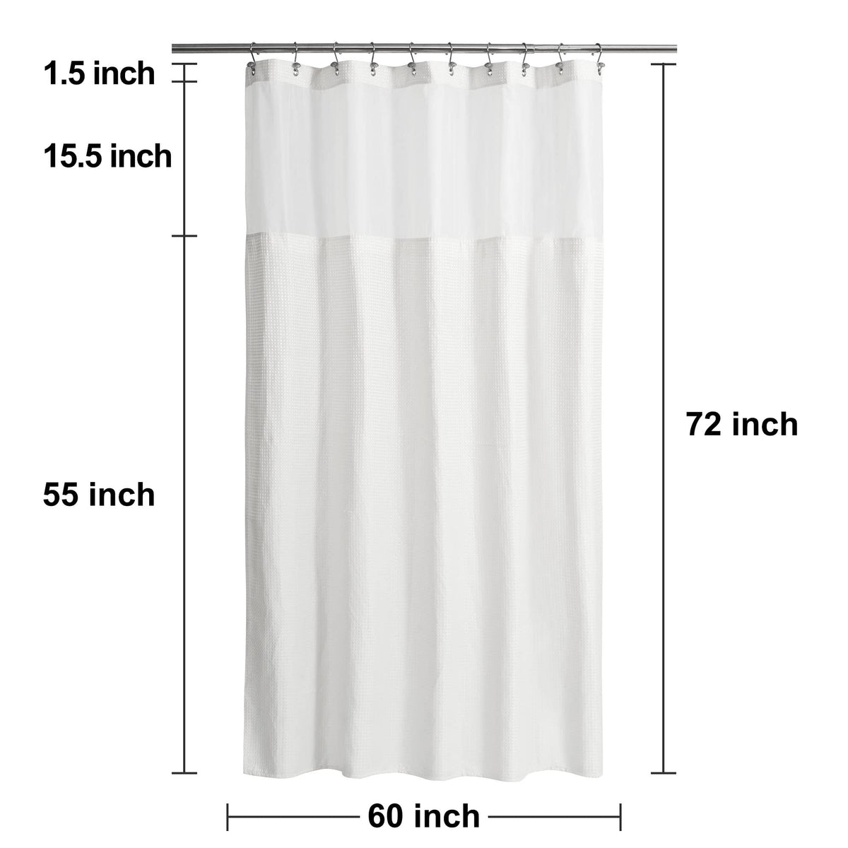 N&Y HOME mesh top window lets light in while preserving privacy.