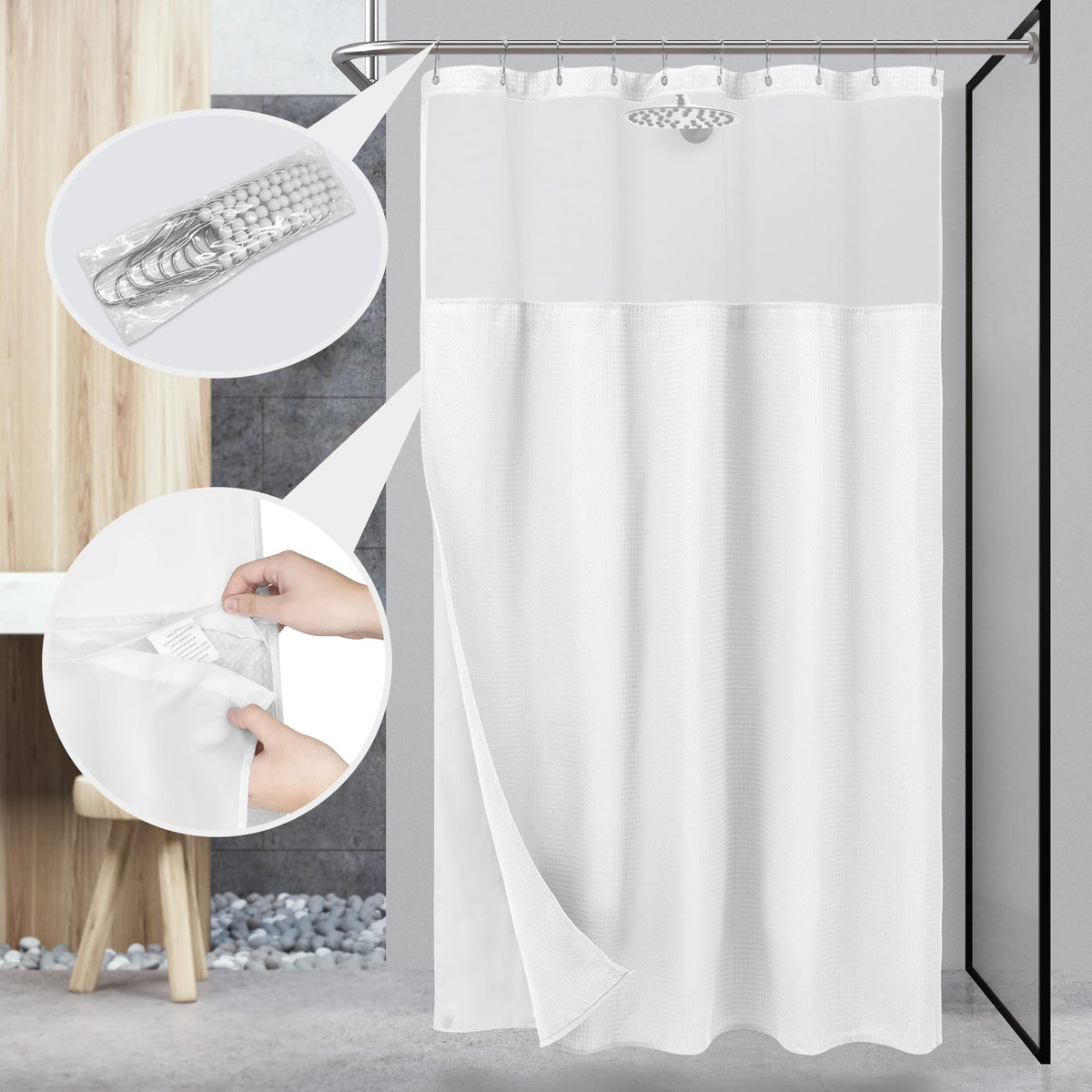 N&Y HOME water-repellent coating helps water bead and dry quickly.