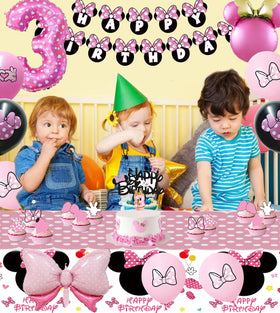 Nyhpar Pink Mouse bow balloon adds soft color to the decor.