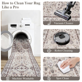 NYZEL 36x36 inch rug fits under most doors and entryways.