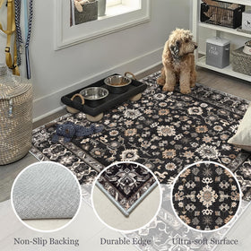NYZEL 4x4 rug with soft pile for barefoot comfort.