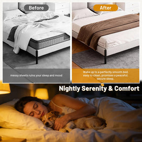 Nzcvuias anti-slip bed clip grip secures sheets to mattress for restless sleepers.