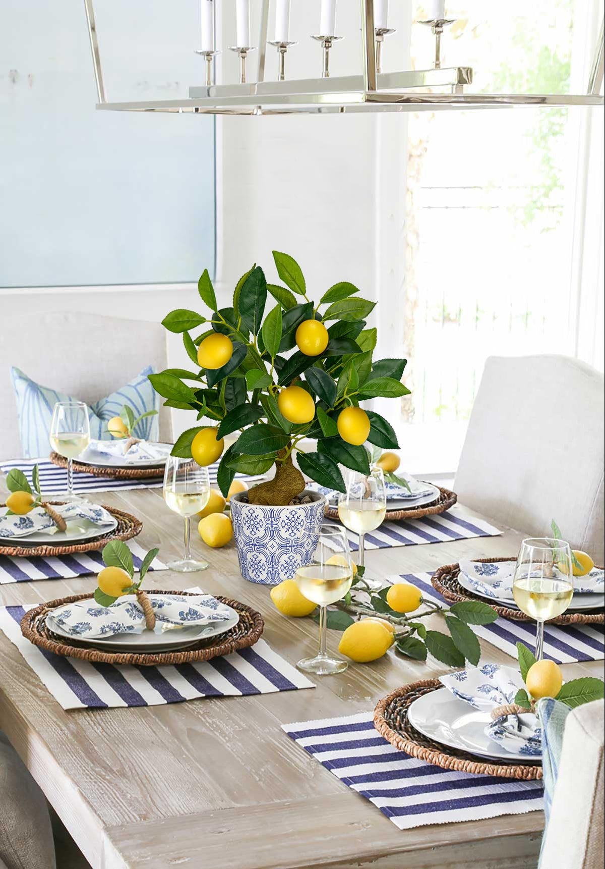 Oairse Lemon Tree decor suitable for office or living room spaces