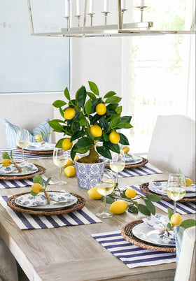 Oairse Lemon Tree decor suitable for office or living room spaces