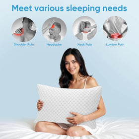 OAISZ adjustable filling pillow lets you personalize firmness for any sleep position.