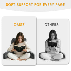 OAISZ Reading Pillow dimensions 19x17 inches in grey