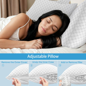 OAISZ cooling pillow helps hot sleepers stay cooler through the night.