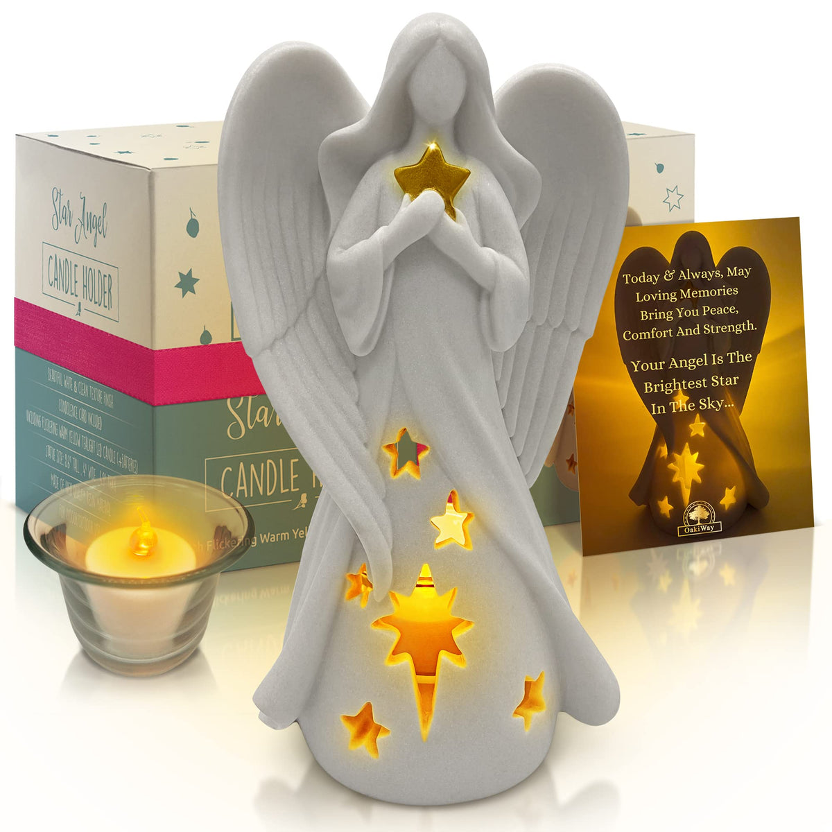 OakiWay Angel Star memory symbol representing protection and remembrance.