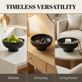 OAKOA concrete bowl as entryway decor inviting subtle modern style.