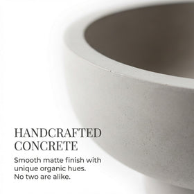 OAKOA concrete bowl large-capacity is great for fruits and keys.