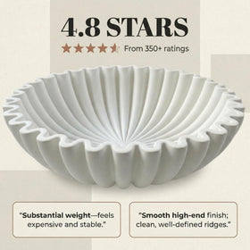 OAKOA durable centerpiece bowl withstands daily use in kitchen or entryway.