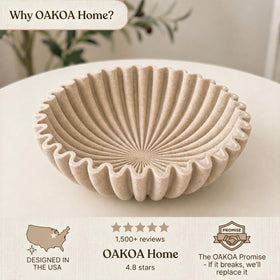 OAKOA large decorative bowl purse daily use organization