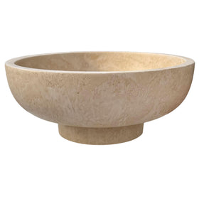 OAKOA modern fruit bowl on pedestal creates an elegant countertop centerpiece